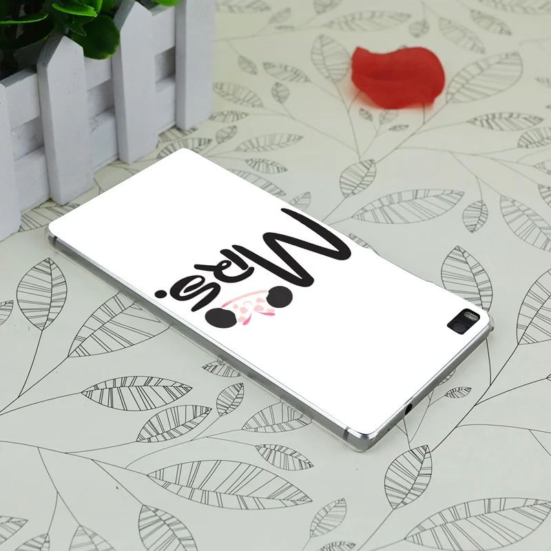 C0602 Mrs. Wedding Ears Transparent Hard Thin Case Skin Cover For Huawei P 6 7 8 9 Lite Plus Honor 4C 4X G7 |