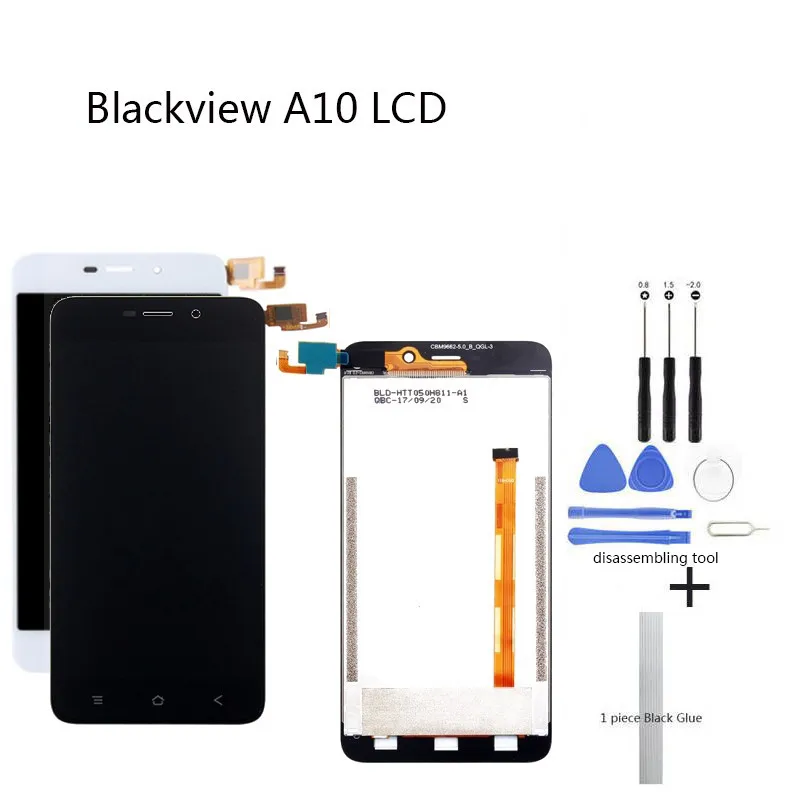 Замена экрана дисплея для Blackview A10 LCD сенсорный экран 5 0 дюймов черный белый