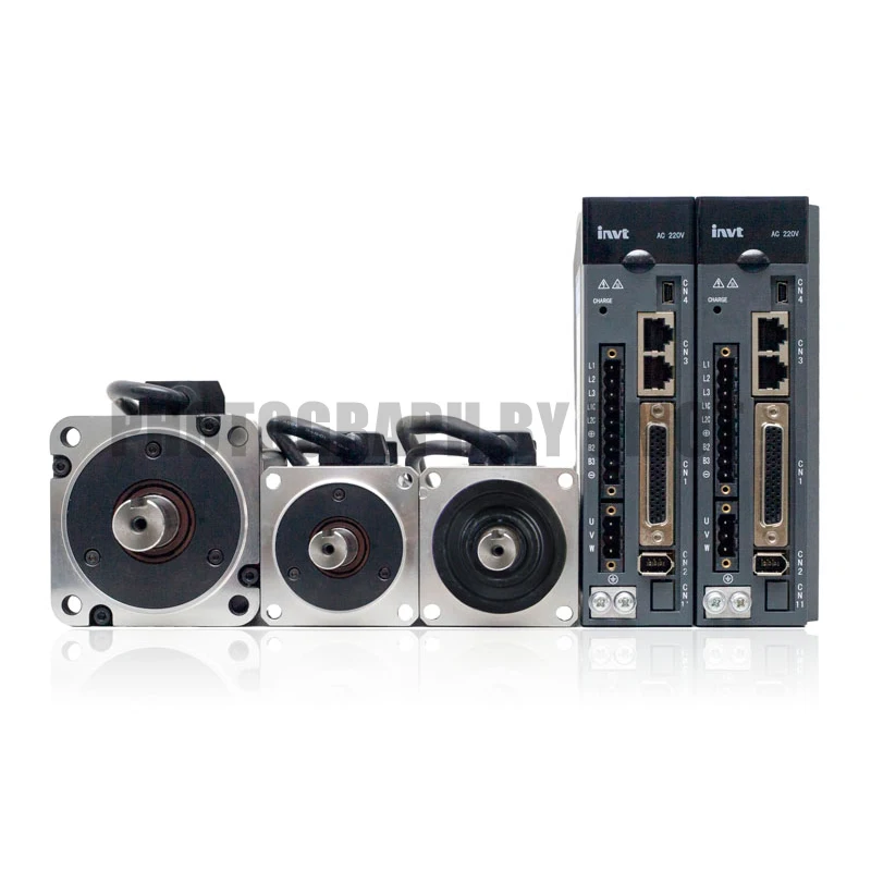 1.2kw AC servo motor single 220v Pulse EtherCAT CANopen driver 3000rpm 4N.m high torque industrial servomotors with cable | Обустройство