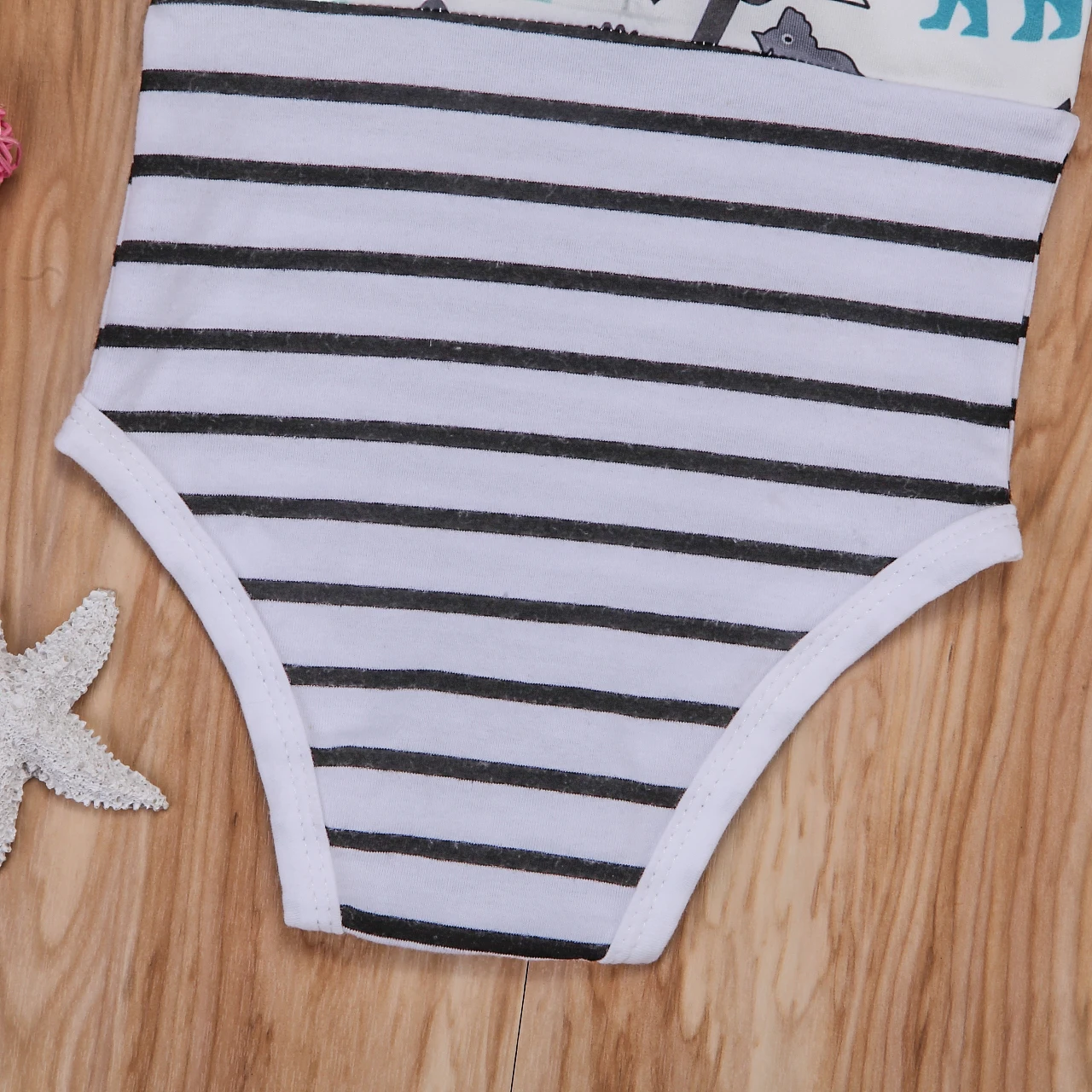 Baby Clothing Toddler Kids Girl White Dinosaur Plaid Romper Jumpsuit Girls Summer Outfits Set 0-18M | Мать и ребенок