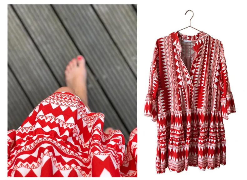 Y Nidus летние полосатые платья Мини женские Boho осенние вечерние короткие пляжные платья повседневные свободные Сарафаны с v-образным вырезом femme Vestidos