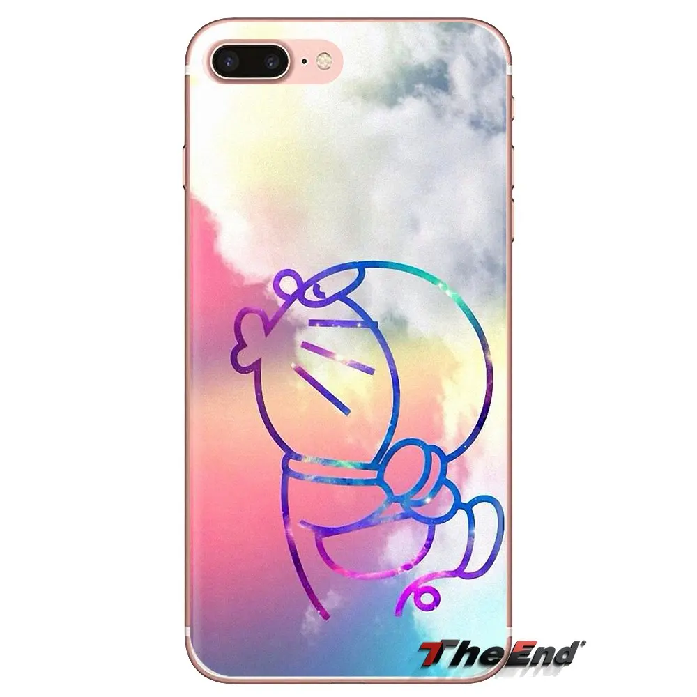 Прозрачные мягкие чехлы для Samsung Galaxy S3 S4 S5 Mini S6 S7 Edge S8 S9 S10 Plus Note 3 4 5 8 9 Doraemon |