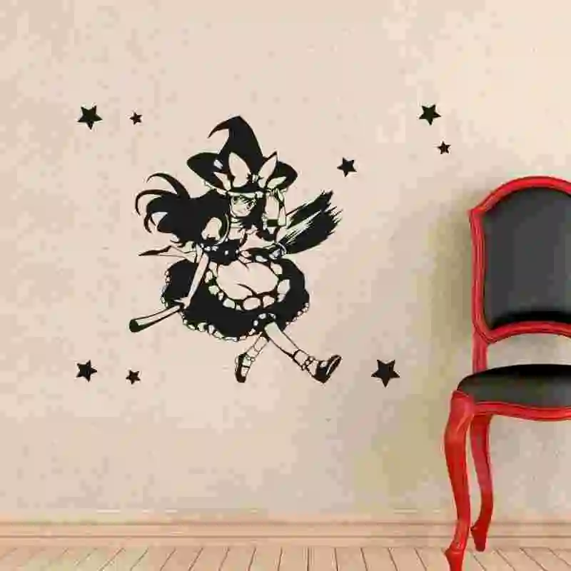Наклейка в стиле аниме стихина Touhou Project мультяшный Кирисаме Мариса наклейка на