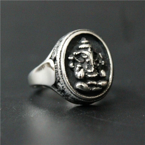 Новинка 2017 кольцо Ganesha из нержавеющей стали 316L модное мужское и женское Будды