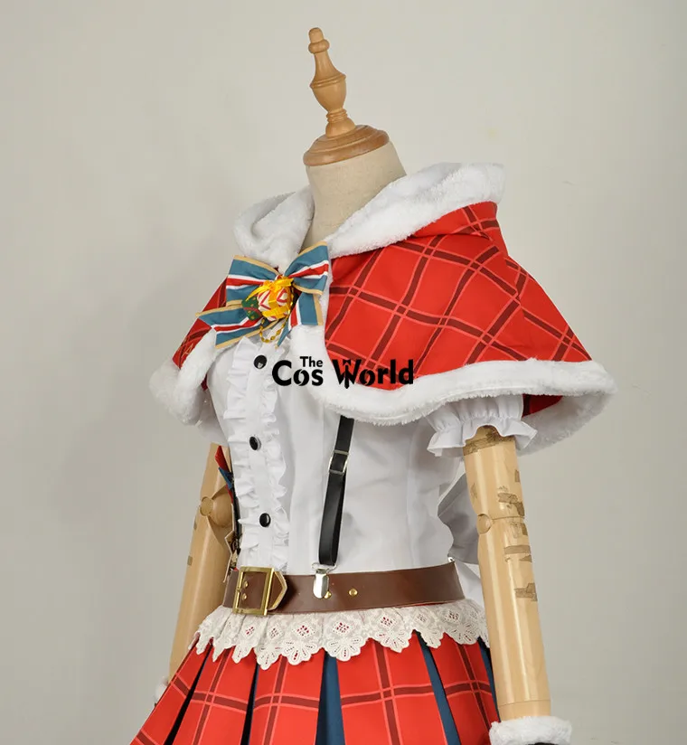 Love Live Sunshine Aqours охара Мари Рождественская рубашка платье плащ униформа наряд