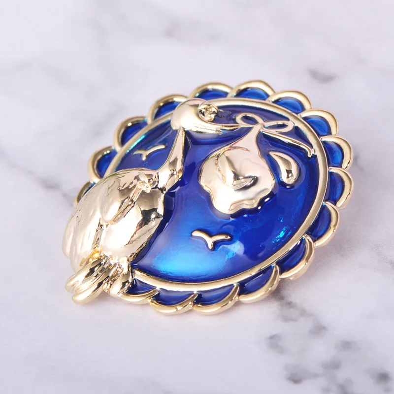 Funmor Exquisite Round Brooch Enamel Pins Women Girls Dress Bag Shirt Decoration Jewelry Routine Vacation Holiday Accessories | Украшения и