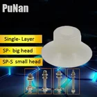 10 шт., однослойные вакуумные пневматические детали с маленькой головкой, силиконовая присоска серии SP-S, белые присоски