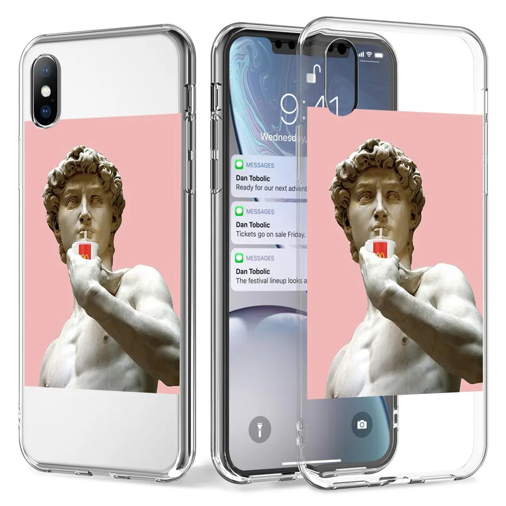 Чехол для телефона Ottwn с забавными рисунками для iPhone 11X7 8 6 6S Plus XR XS 11 Pro Max 5 5S SE с абстрактными буквами, прозрачный мягкий чехол из ТПУ