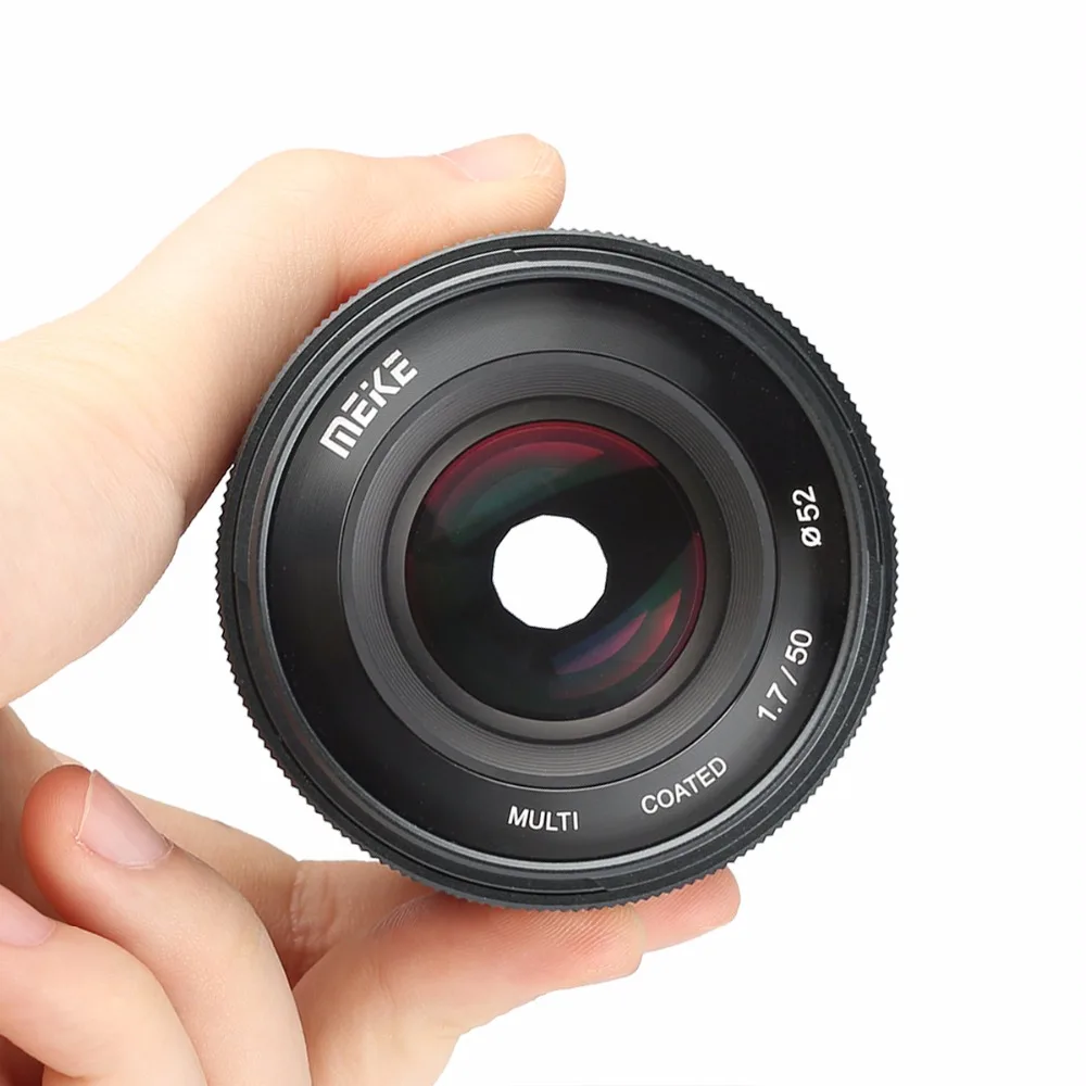 Meike MK 50 мм f1.7 ручная Фокусирующая линза с большой диафрагмой для камер Sony E-mount A6000