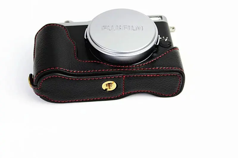 Чехол для камеры из натуральной кожи, чехол для FujiFilm Fuji X70 X-70, профессиональная Нижняя крышка