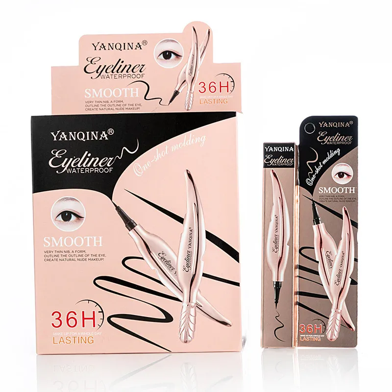 Новинка в форме пера черная жидкая подводка для глаз Ручка водостойкий макияж