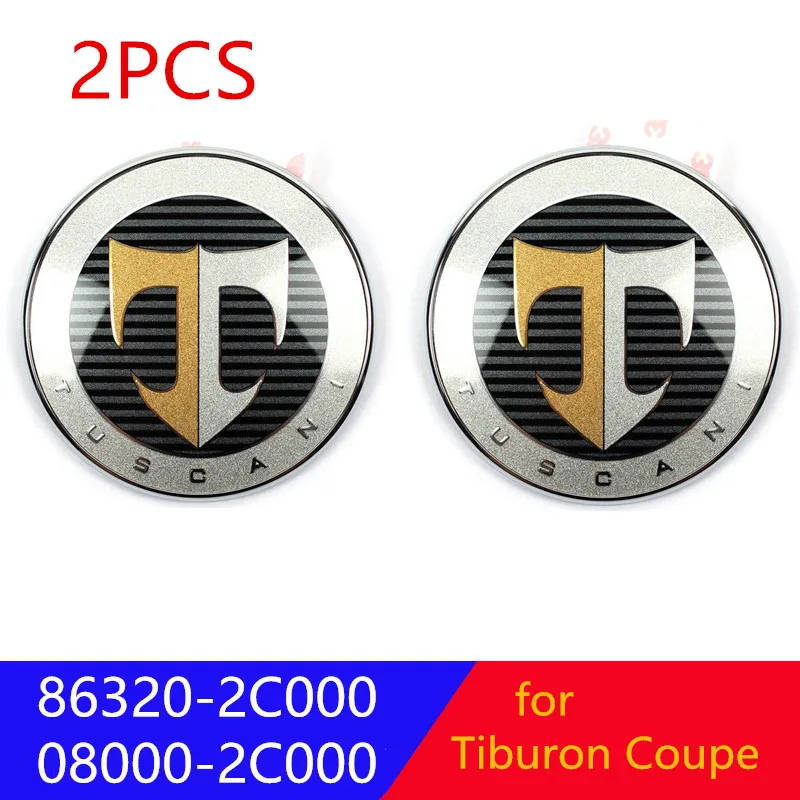 حقيقي T شعار شعار مجموعة 2 قطعة الغطاء الأمامي الخلفي الأمتعة علامة لشركة هيونداي تيبورون كوبيه 2001-2008 863202C700 863302C000