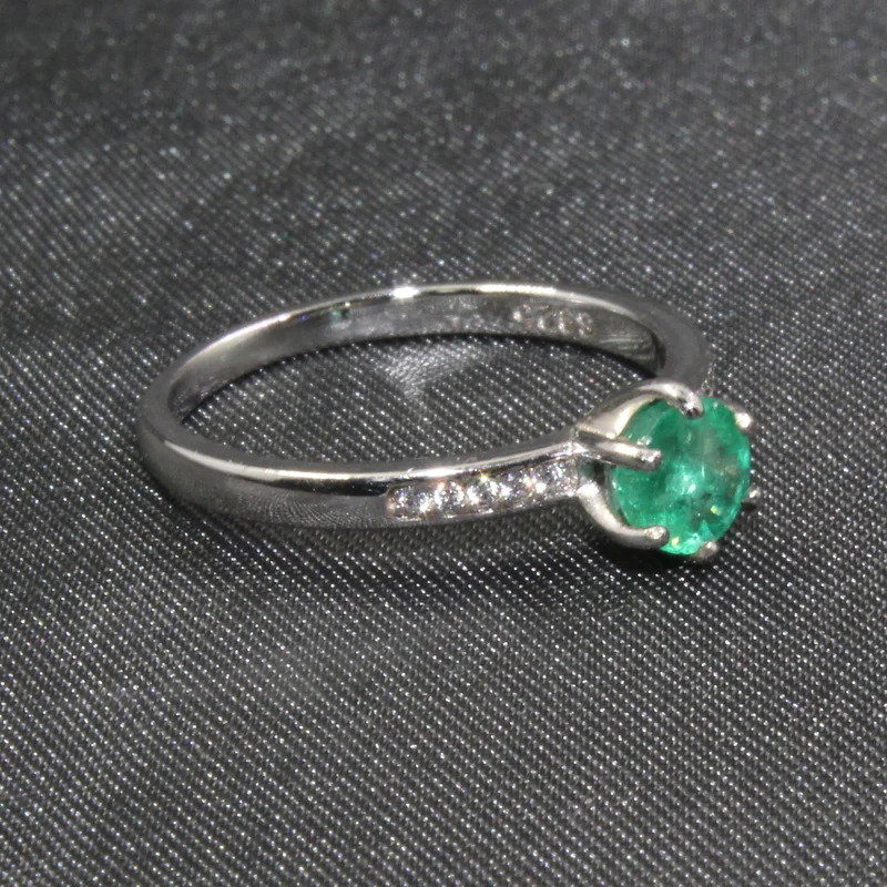 Ювелирные изделия colife классическое кольцо с изумрудом для помолвки 5 мм