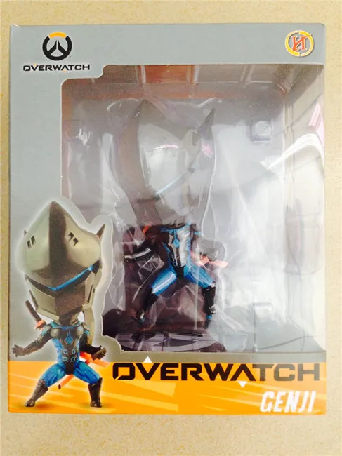 Фигурка персонажа Genji OW 10 см модель из ПВХ кукла для просмотра часов Коллекция игр