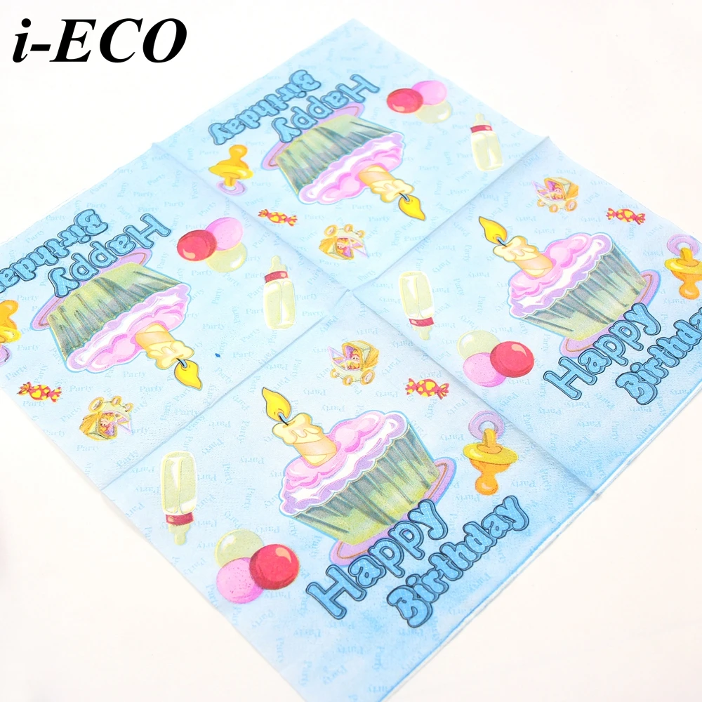 20 шт. мультфильм Бумага салфетки 100% древесной ткани Таблица декора дома для дня