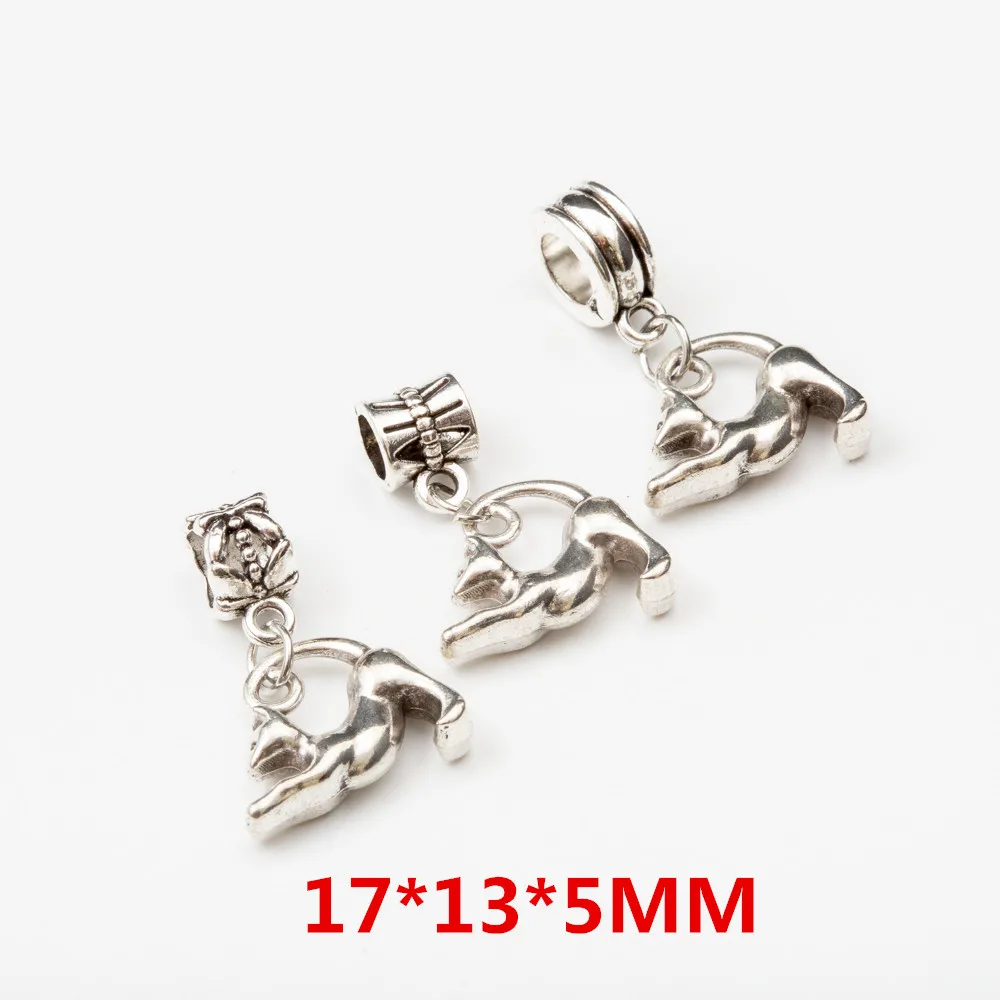 10 шт. европейские бусины в виде кошки модель JA600060|Бусины| |