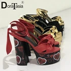 Женские сандалии на платформе и высоком каблуке DORATASIA, черные босоножки больших размеров 34-43, лето 2022