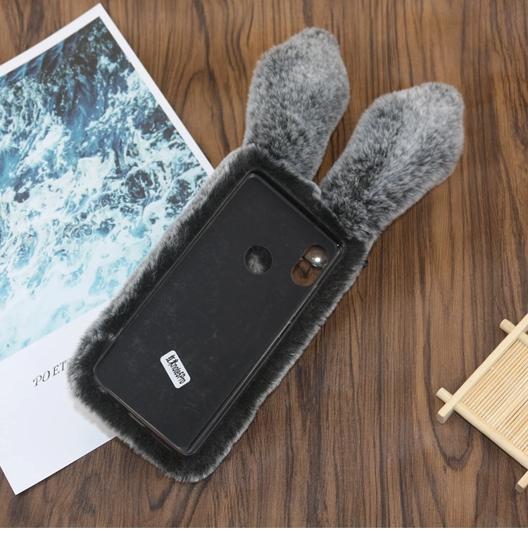 Милый кролик теплый пушистый СПС Coque Xiaomi Redmi Note 5 Pro Чехол Note5 Pro Алмазная плюшевая волосатая задняя крышка для Xiomi Redmi Note 5