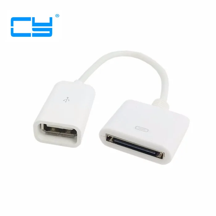 Черный и белый для iPhone 4S iPad2 IPAD3 док 30pin Женский к USB 2 0 женскому зарядный кабель