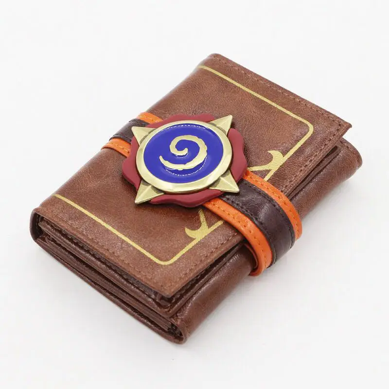 Мужской кошелек с 3D логотипом из тисненой кожи Heroes of Warcraft Hearthstone|men wallets|logo walletwallet
