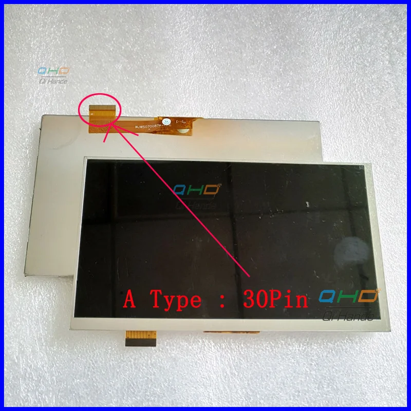 Матрица ЖК дисплея 30pin или 50pin для 7 дюймового планшета и teet X pad HIT 3G 30 контактов