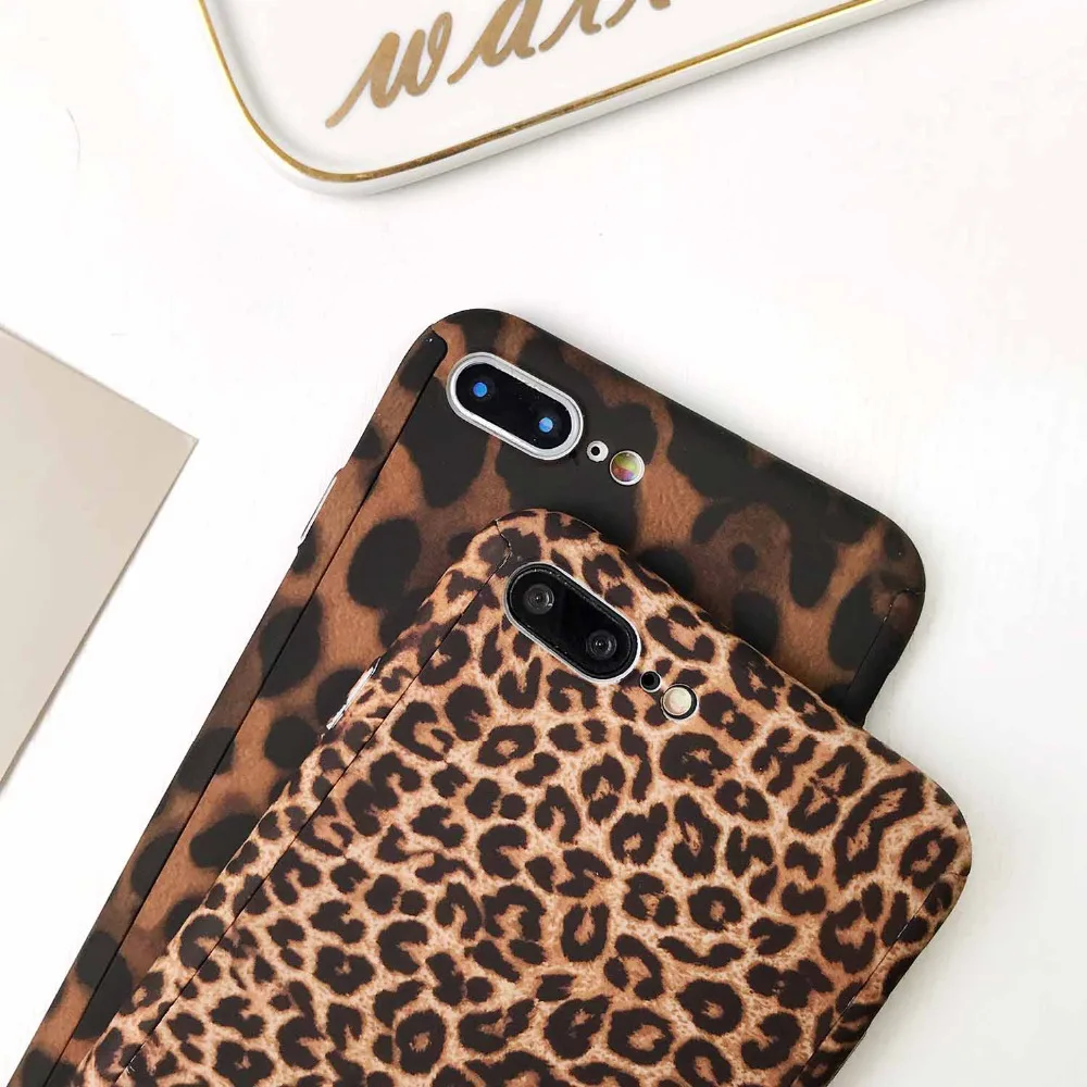 2 в 1 комбинированный чехол с леопардовым принтом стильный для iphone 6 7 8 plus X Xs max Xr