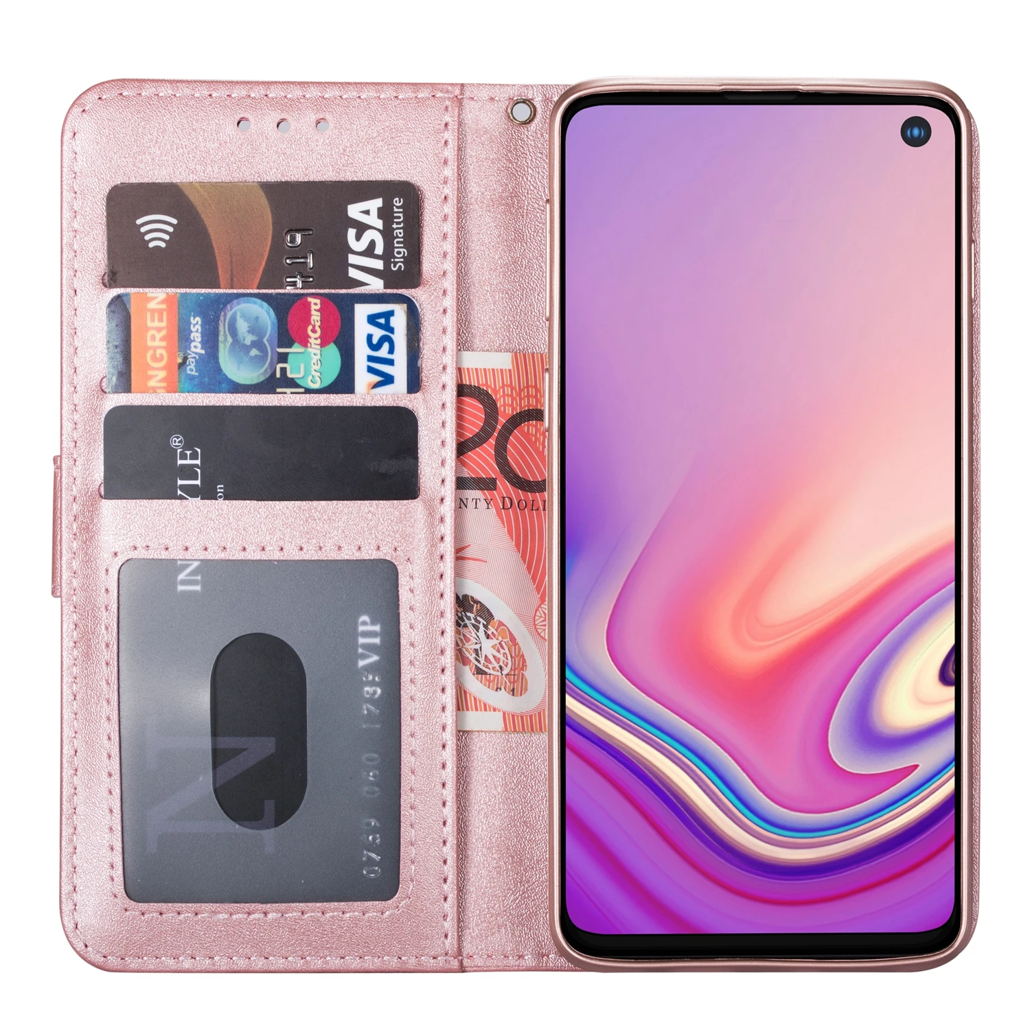 Роскошный чехол кошелек на молнии для Samsung Galaxy S6 S7 Edge S8 S9 S10 E 5G Plus Note 8 9 телефона