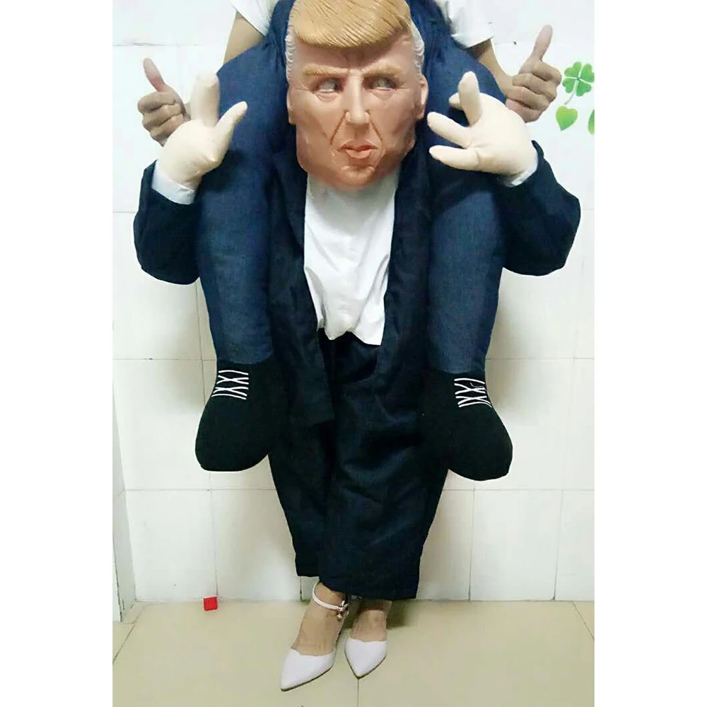 Забавный костюм Дональда Трампа, Санта Клауса, карнавальные костюмы, Рождественский Снеговик, надувная одежда, штаны с животными для взрослых