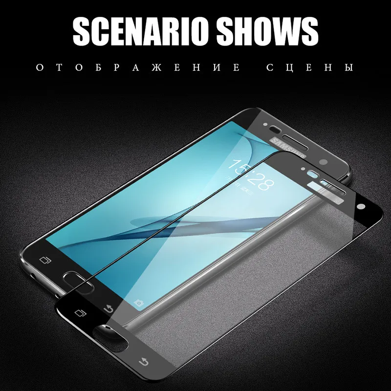 20 шт./лот полное покрытие закаленное стекло пленка для Samsung A9 A8 Plus A7 A6 J8 J4 J2Pro J7 J2 J6