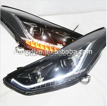 Для HYUNDAI 2012 2013 год Elantra Светодиодная лента передняя лампа TLZ|elantra led|hyundai elantra ledhyundai