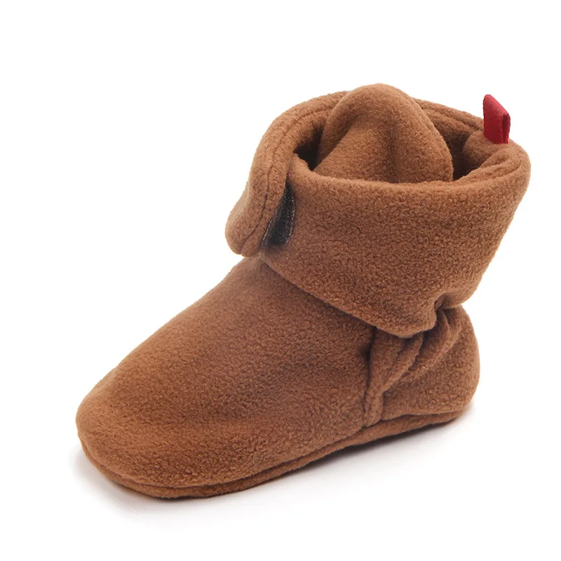 Kidadndy/Лидер продаж; Boots12-color для маленьких мальчиков и девочек; обувь для малышей с высоким голенищем; нескользящая обувь для детей 0-1 лет с мягкой подошвой; TDS44 - Цвет: Синий