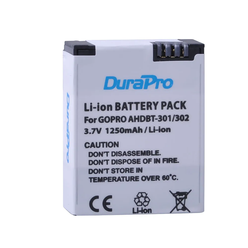 Аккумулятор литий-ионный для AHDBT 1250 301, 302 мАч