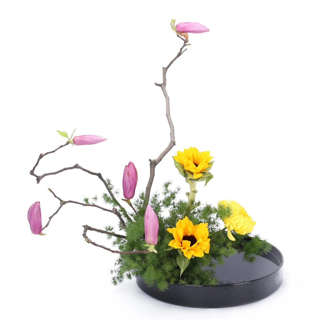 Японская Ikebana ваза на каждый сезон: Цветочные аранжировки Suiban поднос для