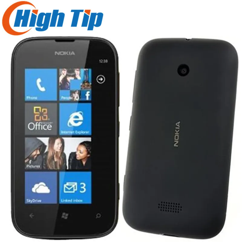 Бренд Nokia, разблокированный Lumia 510, 5 Мп, wifi, 4,0 дюймов, gps, Windows OS, 4 Гб, внутренняя память, мобильный телефон, отремонтированный