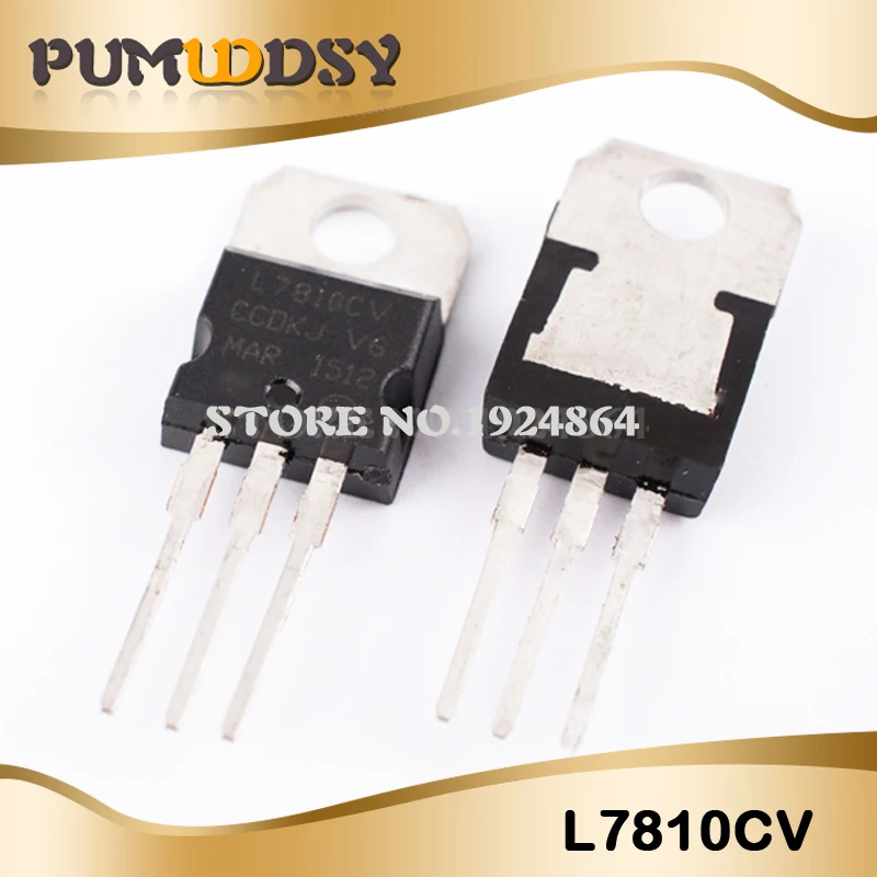 10 шт. L7810CV TO220 L7810-220 7810 LM7810 MC7810 регулятор напряжения IC