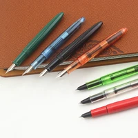 12 colors spiral round transparent writing fountain pen jinhao 992 school office metal iraurita ink pens student stationery gift