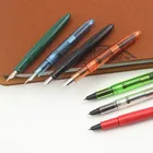 12 цветов спиральные круглые прозрачные ручки для письма перьевая ручка Jinhao 992 школьные офисные металлические чернильные ручки Iraurita канцелярский подарок для студента