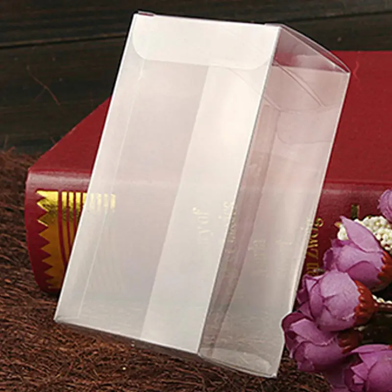 200pc 4x10x12 Jewelry Gift Box Clear Boxes Plastic Box Transparent Storage Pvc Box Packaging Display Pvc Boxen For Wed/christmas