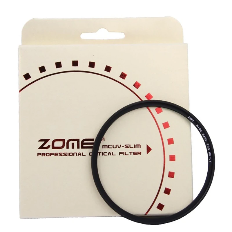 Zomei Камера Ультрафиолетовый фильтр Slim UV тонкий MCUV фильтр filtro 40.5 49 52 55 58 62 67 72 77 82 мм объектива для Canon Nikon