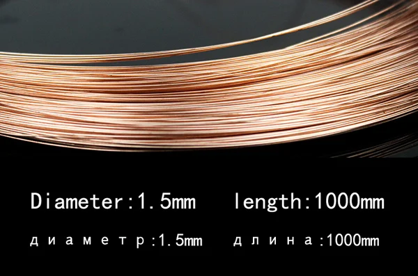 diameter 1spot5 mm T2 медный провод диаметром 0,5 мм-5 мм оксид алюминия, хорошая Электропроводность и проводящая тепло система, устойчивость к коррозии - Цвет: diameter 1spot5 mm