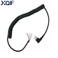 diy 4wire microphone cable replacement 2pins for motorola gp68 gp88 gp88s cp150 cp200 xtn446 ct150 ct250 radio