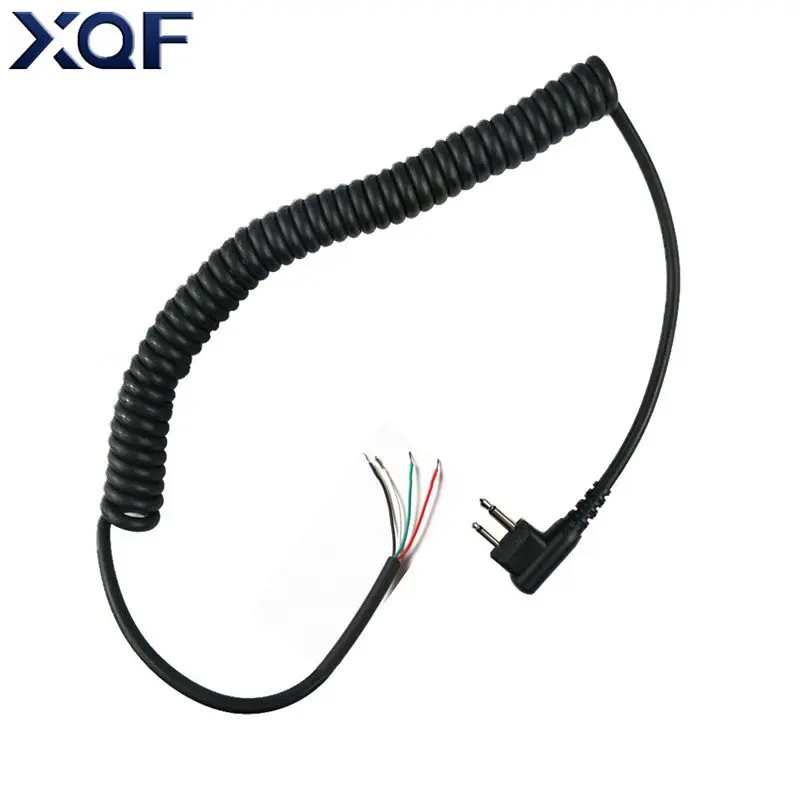 Сделай Сам 4 провода микрофонный кабель Замена 2 контакта для Motorola GP68 GP88 GP88S CP150 CP200