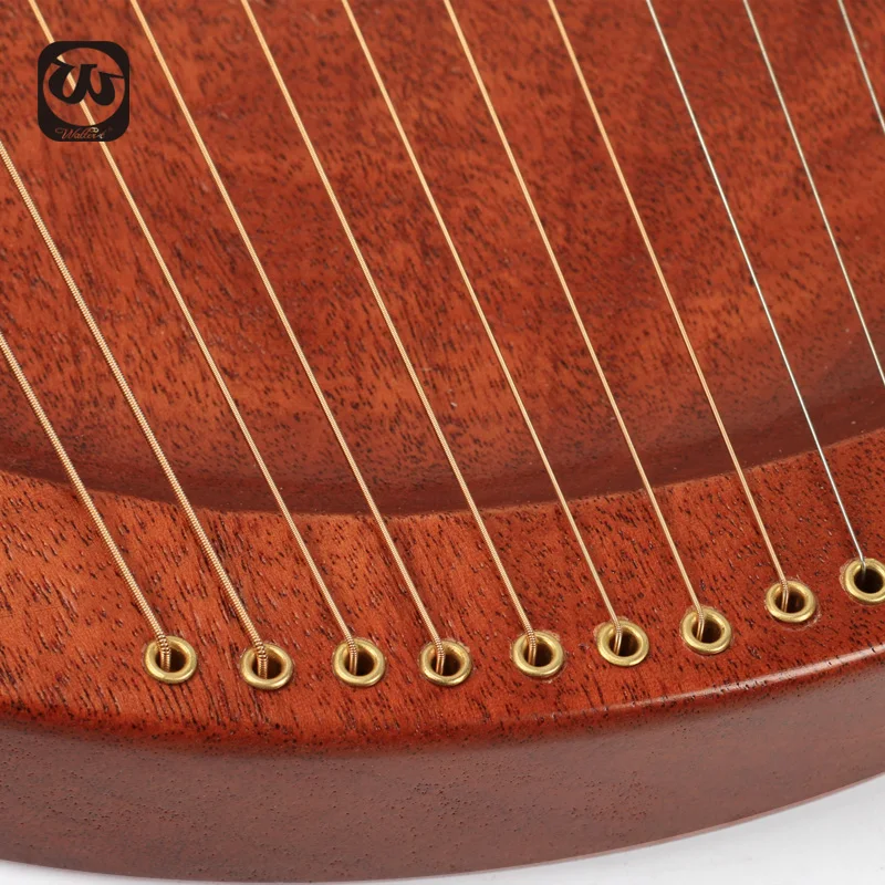 16 струн деревянная арфа металлические струны из красного дерева твердая лесенка