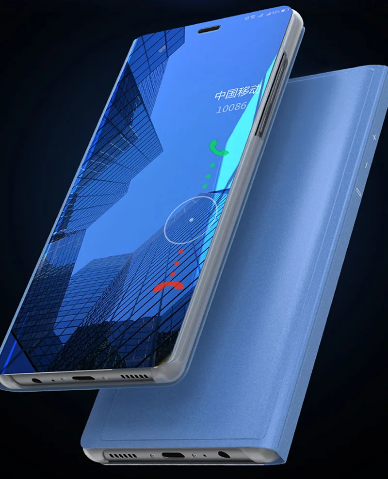 Прозрачный зеркальный умный чехол для huawei P30 P20 P10 Pro Lite Honor10, откидной кожаный чехол-подставка для huawei mate 10 20X Pro Lite