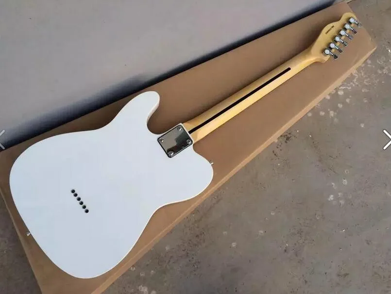 Factory custom white electric guitar guard board rose finger |