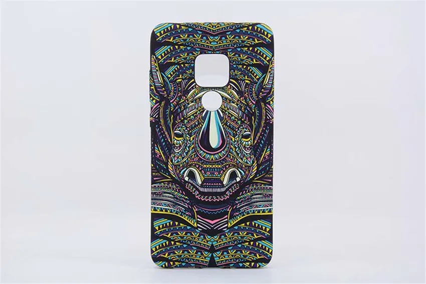 Роскошный Матовый чехол-накладка из ТПУ с животными для huawei P30 Pro mate 20 P20 Pro Lite mate 10 9 8 P9 P10 Plus V9 Honor 8 светящийся мягкий чехол