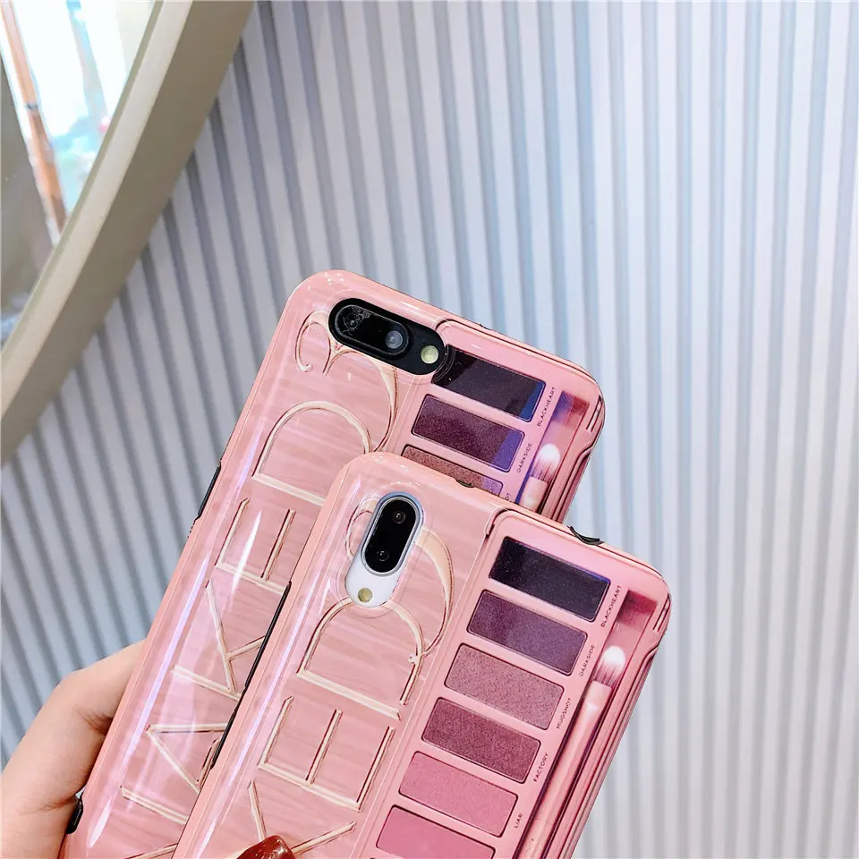 INS тени для век лоток телефонный чехол iPhone XS Max XR 7 8Plus 6s 6plus IMD Урбан спад NAKED3 мягкий