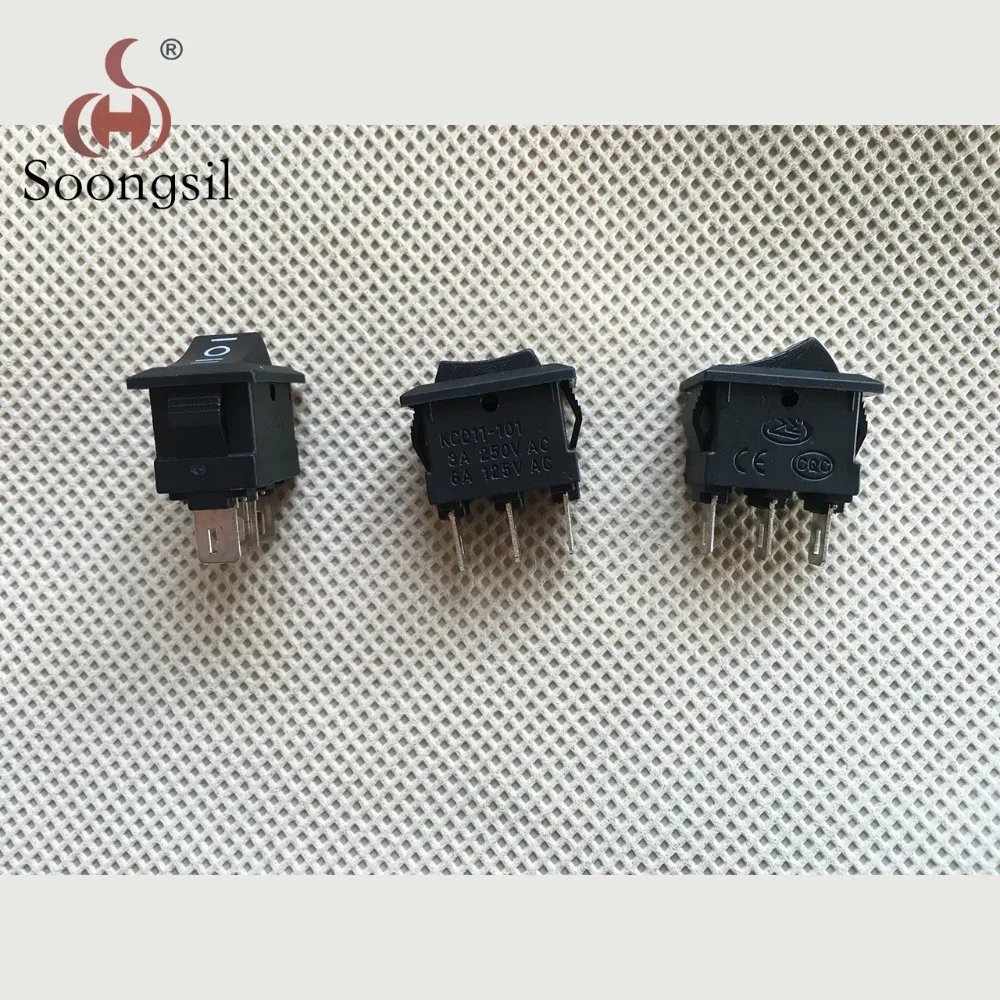 Кулисный Переключатель Mini On/Off/On фиксирующий 3-контактный 3-позиционный