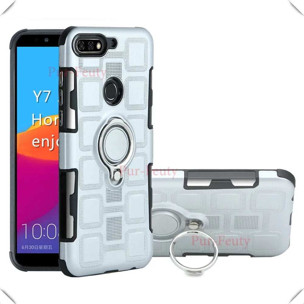 Для Huawei Y9 FLA LX1 LX5 LX3 ударопрочный защитный чехол с подставкой из ТПУ для Huawei Honor 7A 7C 7S 10 Play Y5 Y6 Y7 Y9 чехлы
