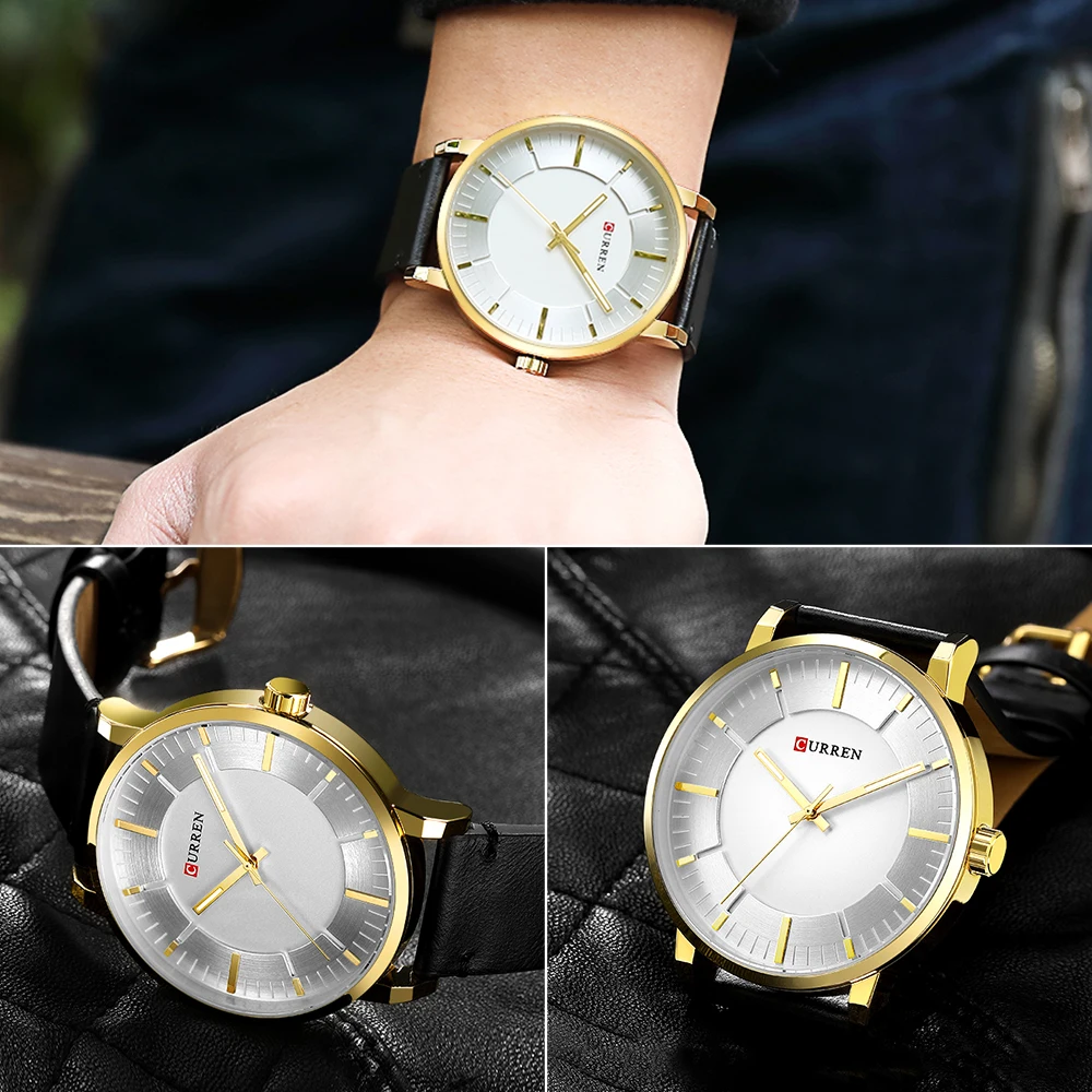 Curren 8332 модные часы повседневные деловые спортивные кварцевые часы кожаные мужские часы